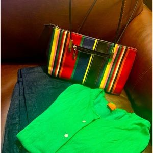 Multi-Colored Small Hand Purse.